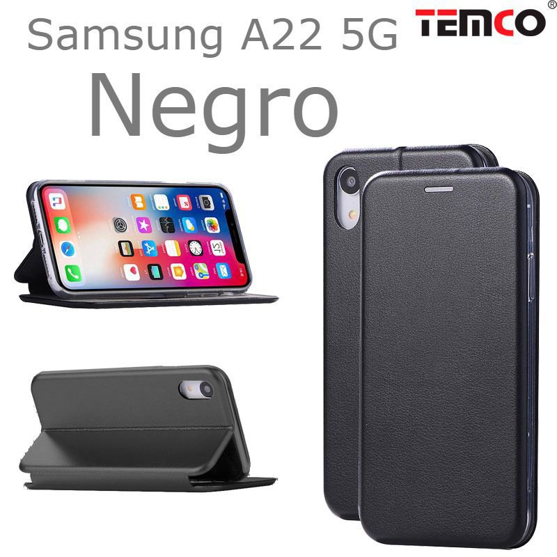 Funda Concha Samsung A22 5G Negro