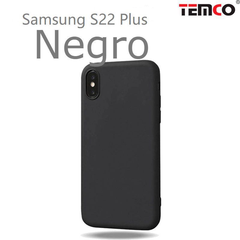Funda Silicona Samsung S22 Plus Negro