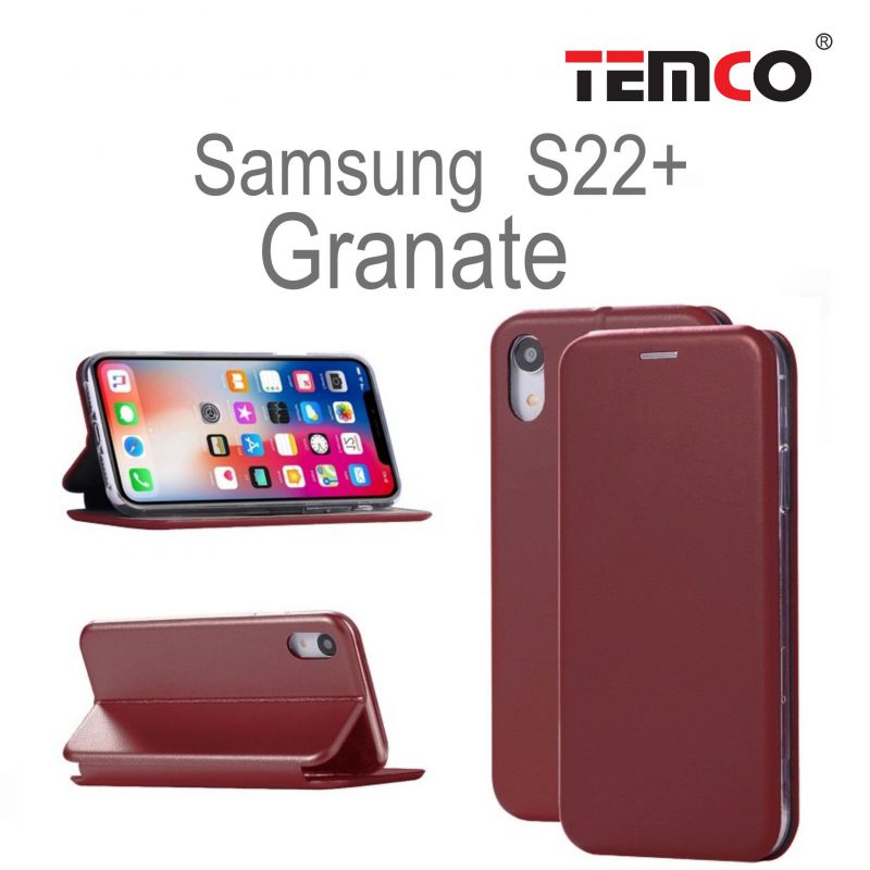 Funda Concha Samsung S22+ Granate