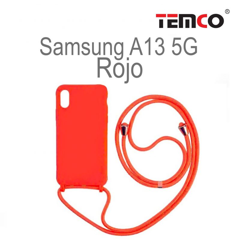 Funda Colgante Samsung A13 5G Rojo