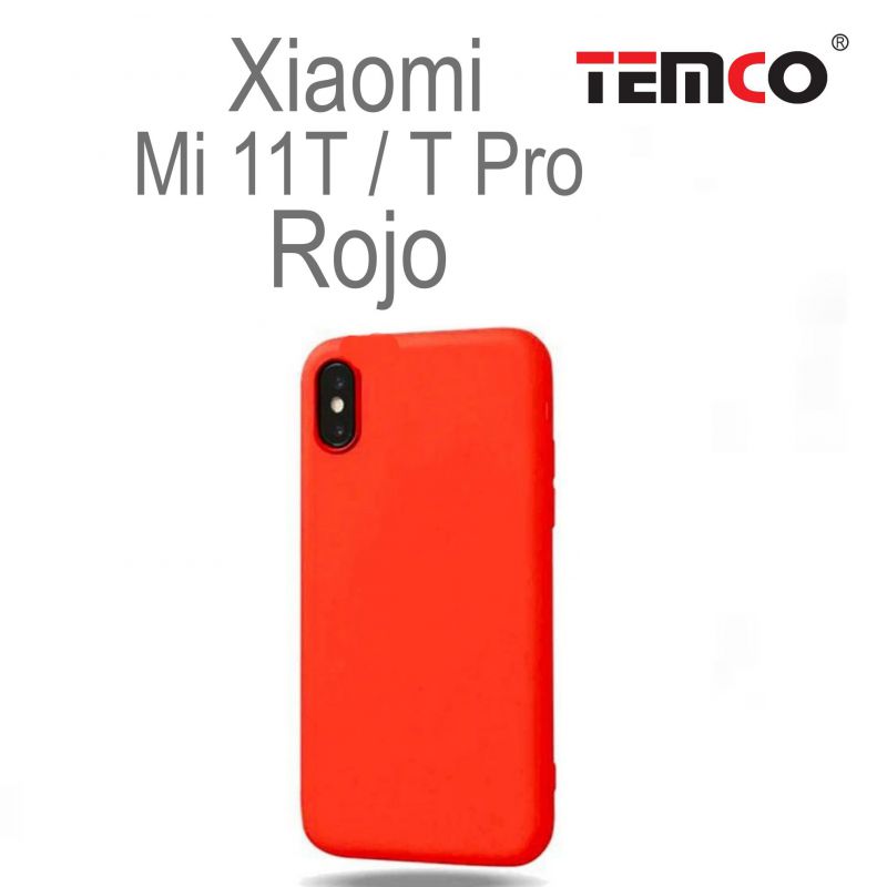 Funda Silicona Xiaomi Mi11 T/T Pro  Rojo
