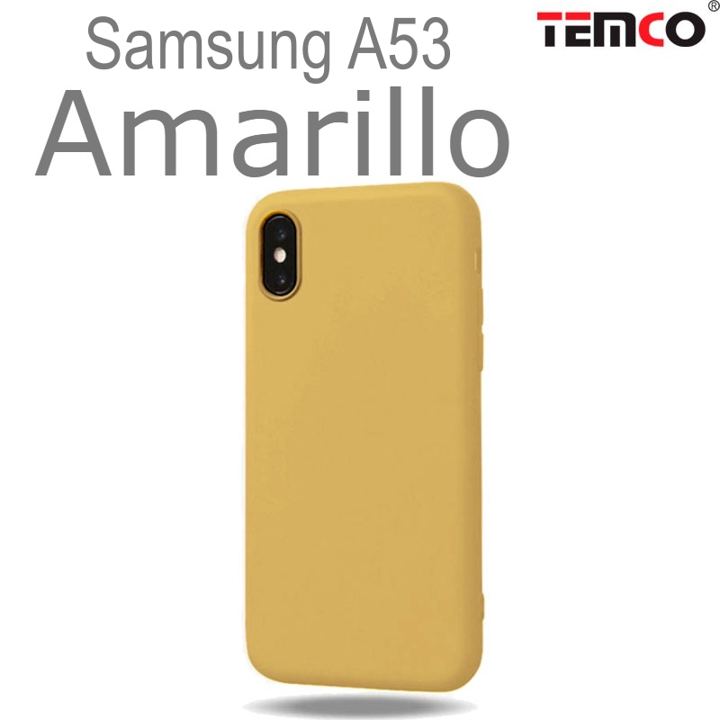 Funda Silicona Samsung A53 Amarillo