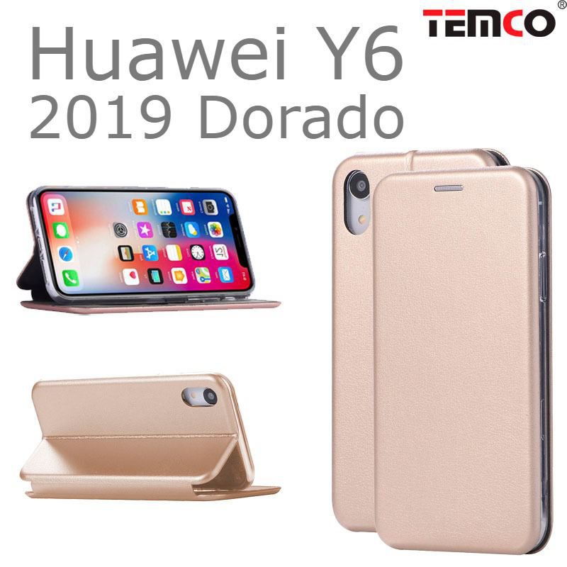 Funda Concha Huawei Y6 2019 Dorado