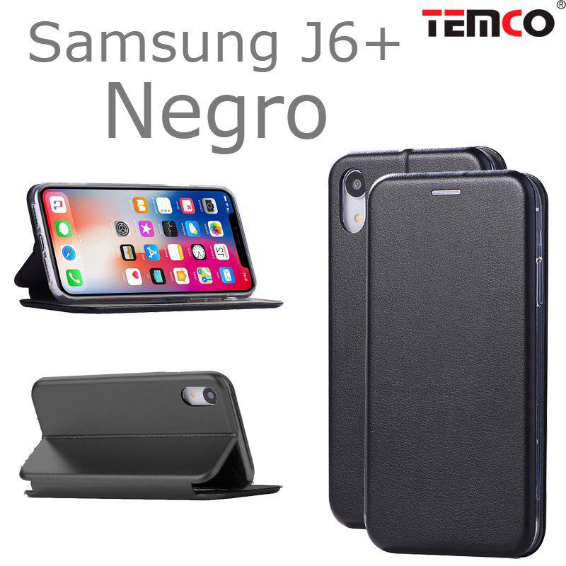 Funda Concha Samsung J6+ Negro