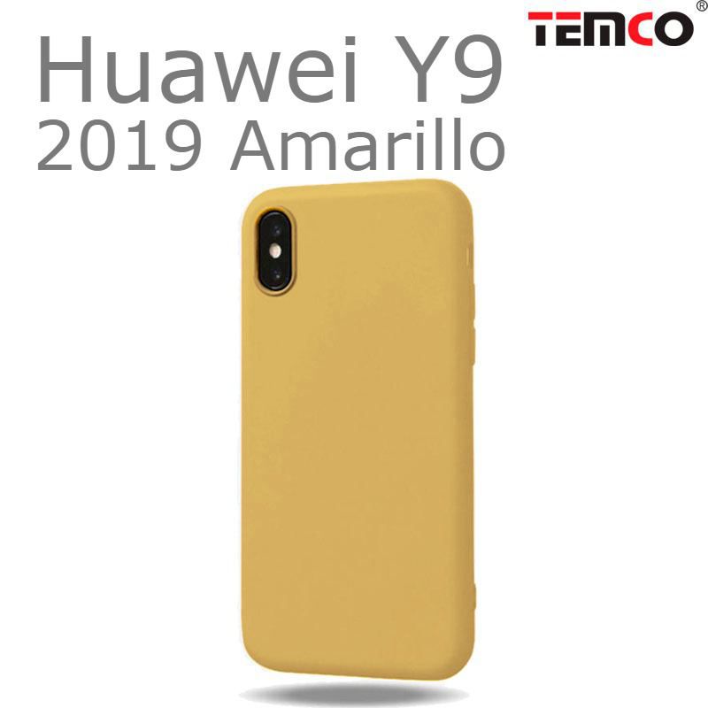 Funda Silicona Huawei Y9 2019 Amarillo