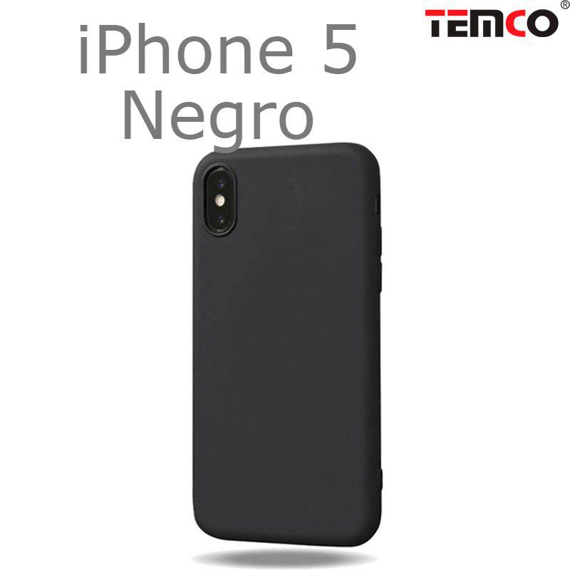 Funda Silicona iPhone 5 Negro