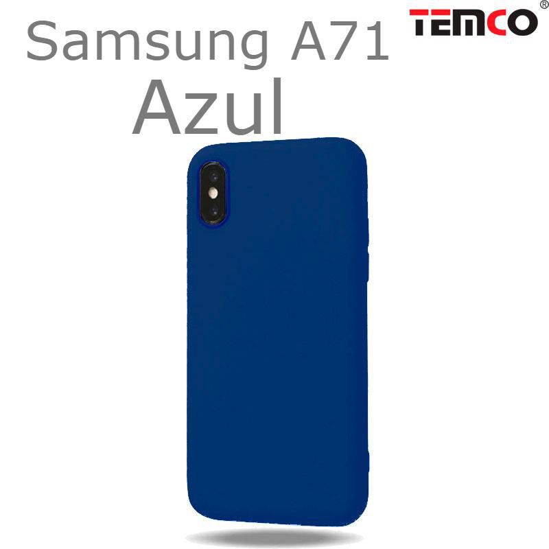 Funda Silicona Samsung A71 Azul