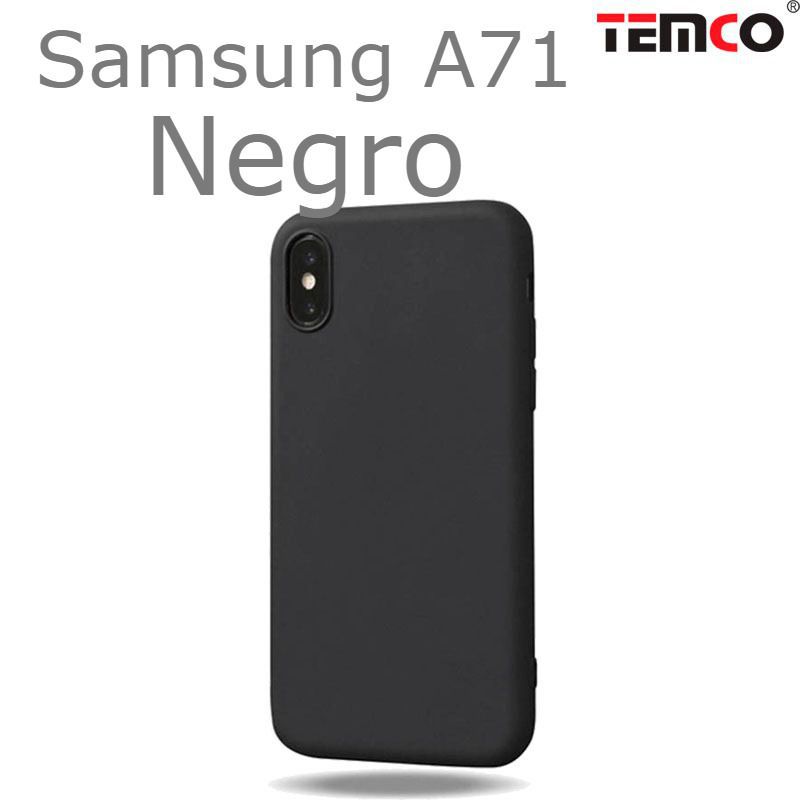 Funda Silicona Samsung A71 Negro