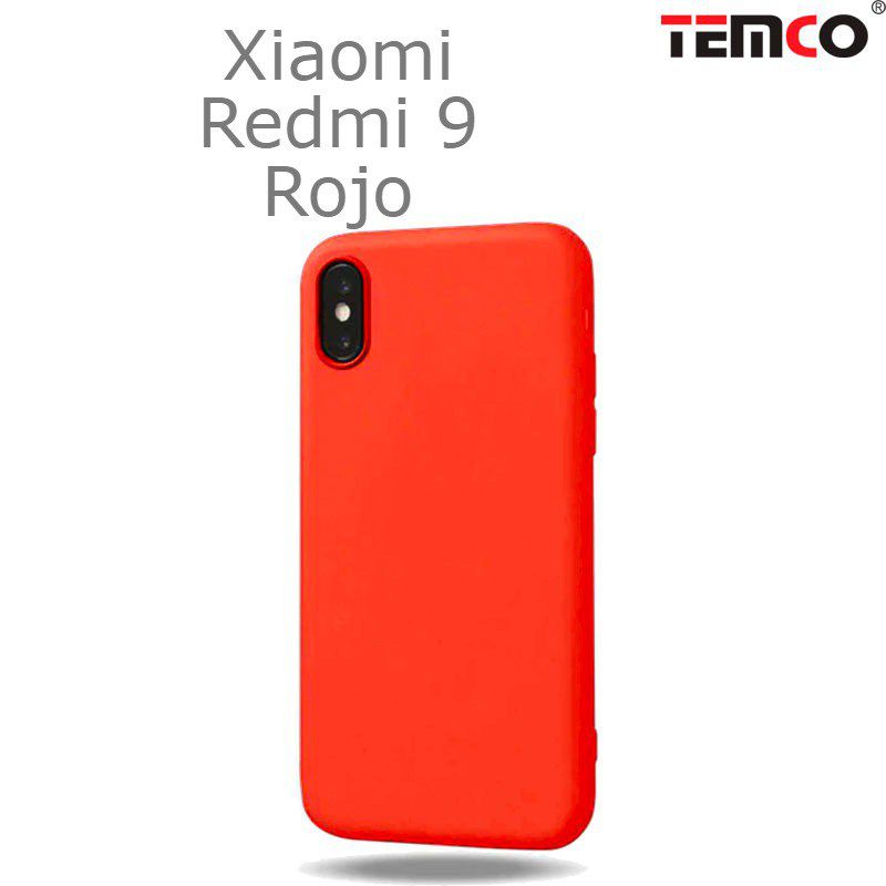 Funda Silicona Xiaomi Redmi 9 Rojo