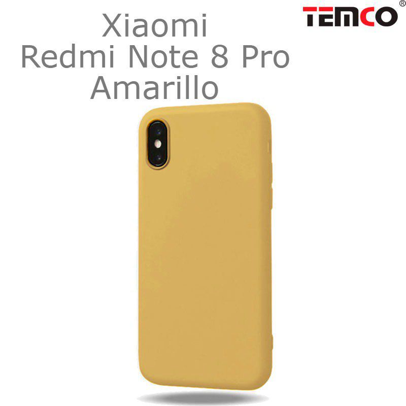 Funda Silicona Xiaomi Redmi Note 8 Pro Amarilla
