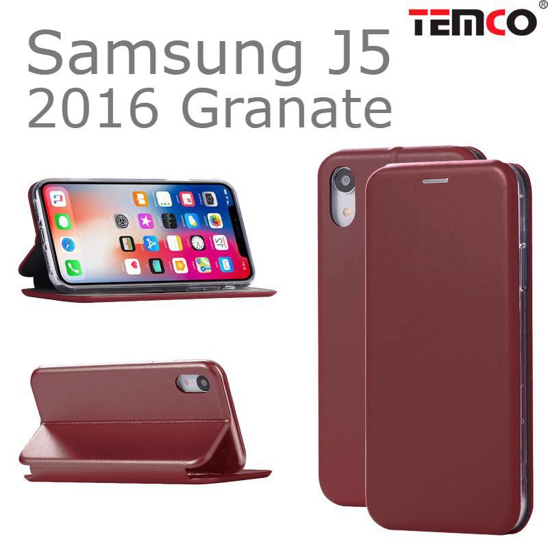 Funda Concha Samsung J5 2016 Granate