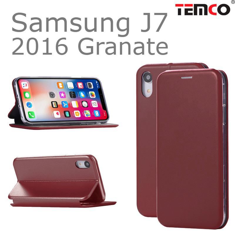 Funda Concha Samsung J7 2016 Granate