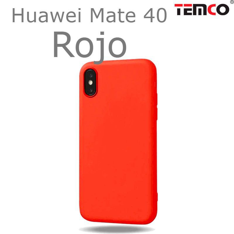 Funda Silicona Huawei Mate 40 Rojo