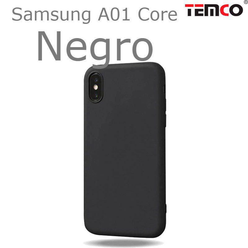 Funda Silicona Samsung A01 Core Negro