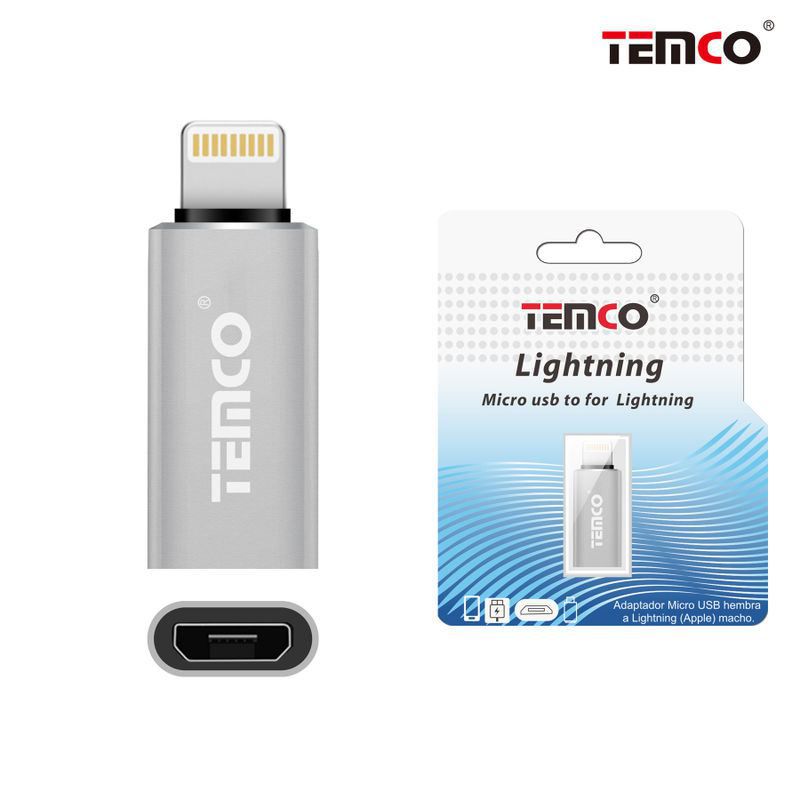 Micro USB Adapter H to Lightning M Silver