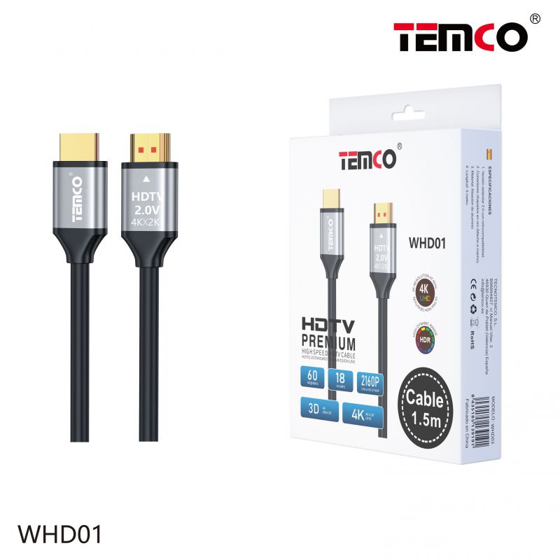 Cable HDMI 2.0 4k 60HZ 1.5m