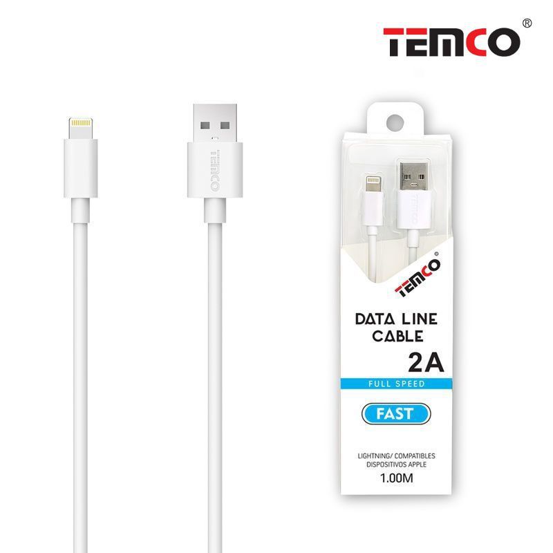 New Cable 5V 2A 1M Apple White