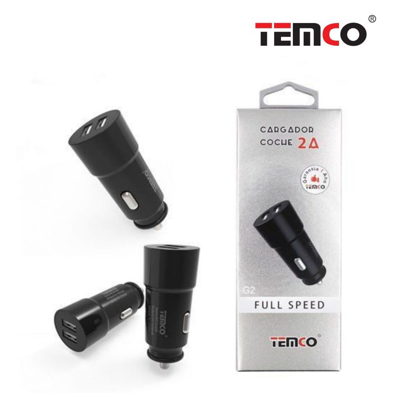 Car Charger Adapter 2A Black