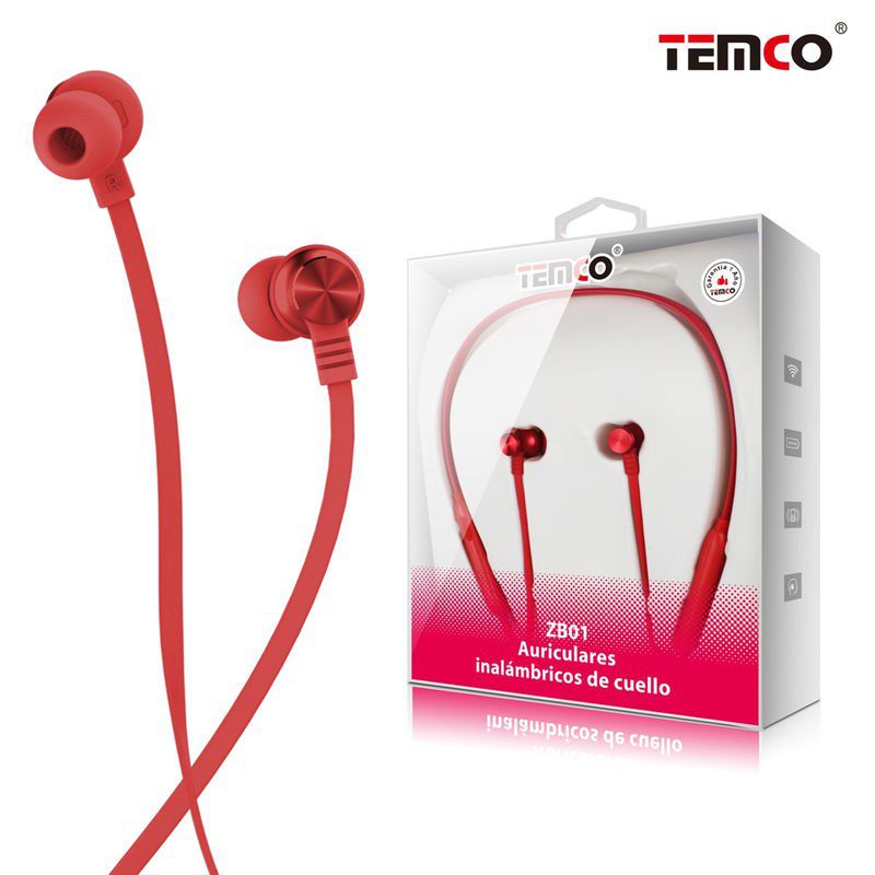 Red Temco Sport Headphones