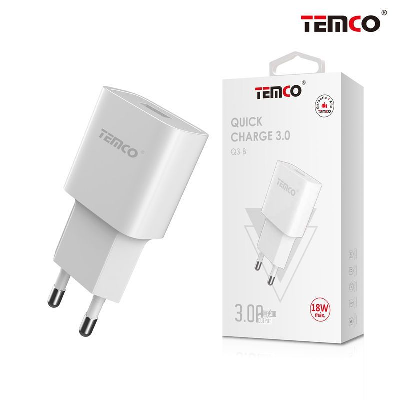 Q3 Adapter Charger Network QC 3.0 White