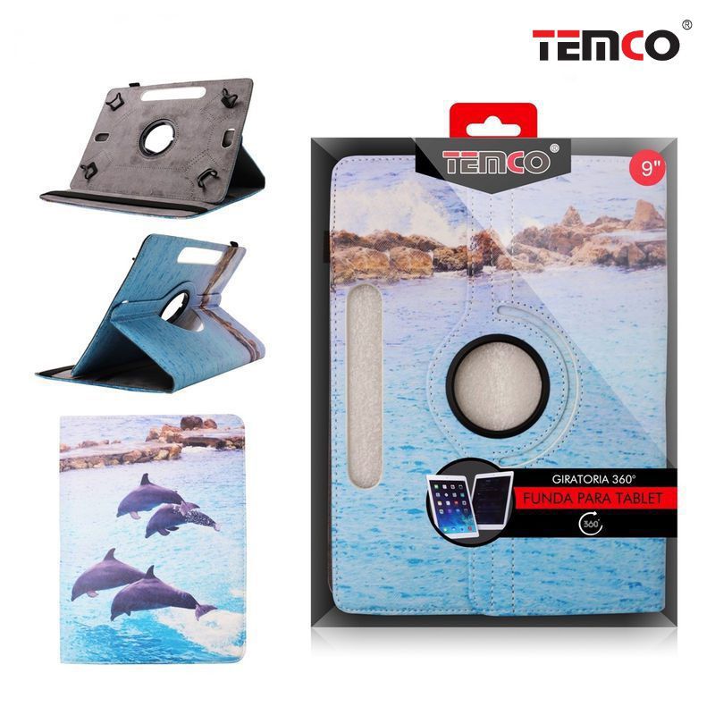 Tablet Universal 9.0 Dolphins case