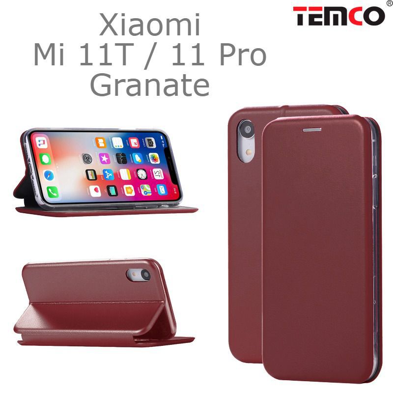 Funda Concha Xiaomi Mi 11T / 11 Pro Granate