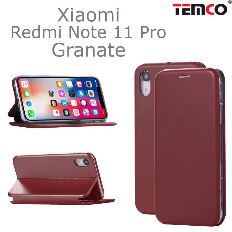 Funda Concha Redmi Note 11 Pro/Pro+Granate