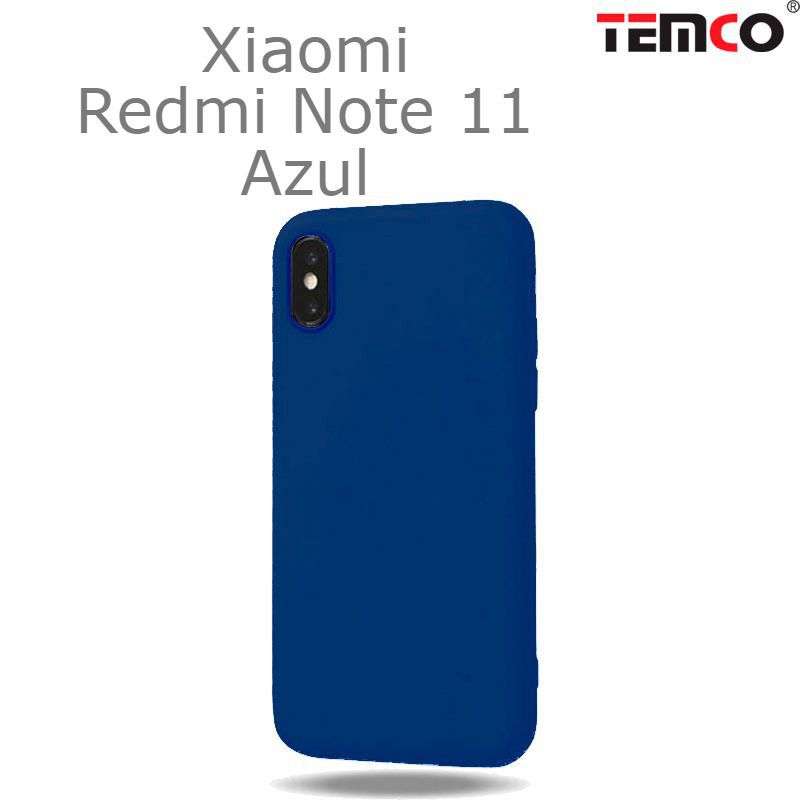 Funda Silicona Xiaomi Redmi Note 11 Azul