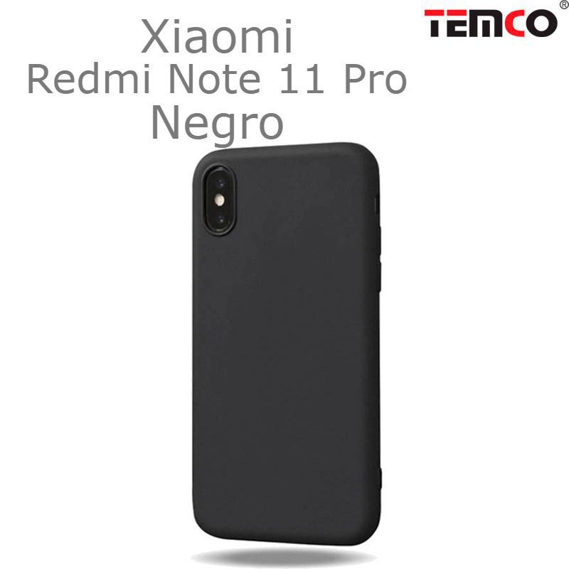 Funda Silicona Xiaomi Redmi Note11 Pro/Pro+ Negro
