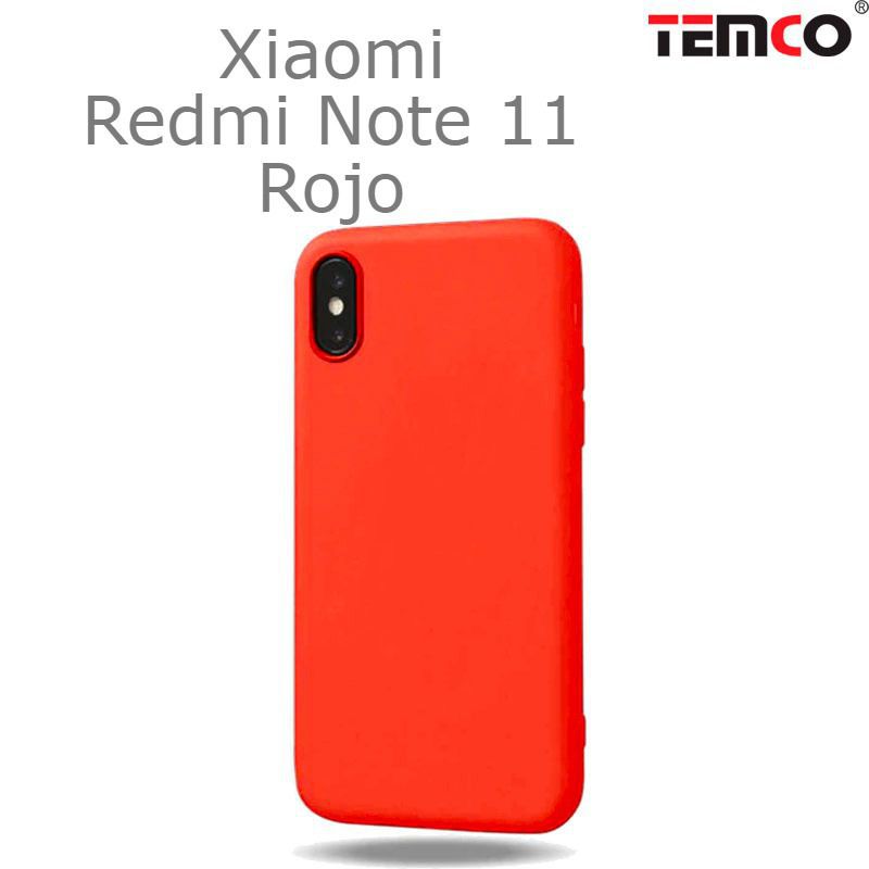 Funda Silicona Xiaomi Redmi Note 11 Rojo