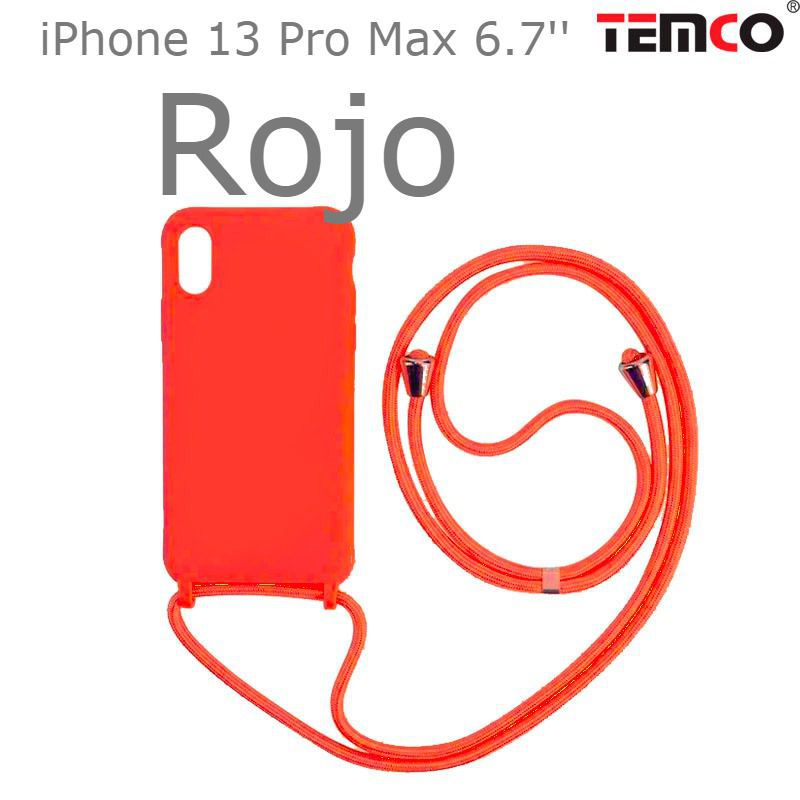 Funda Colgante iPhone 13 Pro Max 6.7'' Rojo