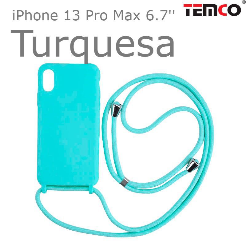 Funda Colgante iPhone 13 Pro Max 6.7'' Turquesa