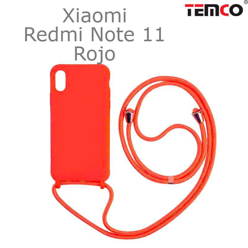 Funda Colgante Xiaomi Redmi Note 11 5G Rojo