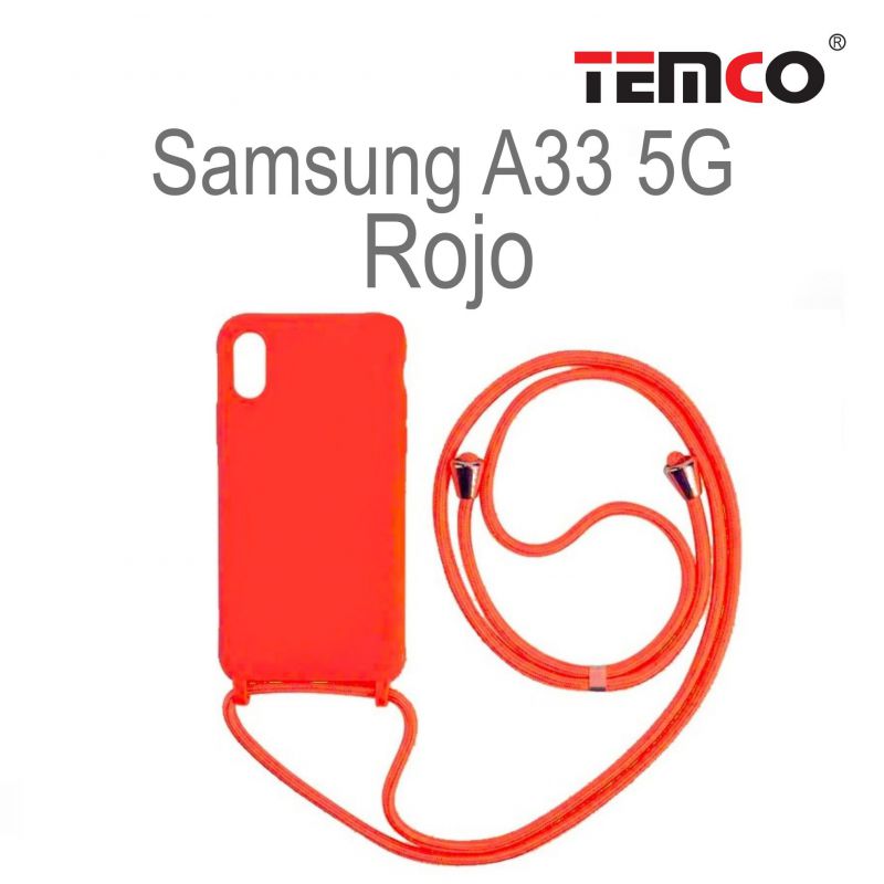 Funda Colgante Samsung A33 5G Rojo