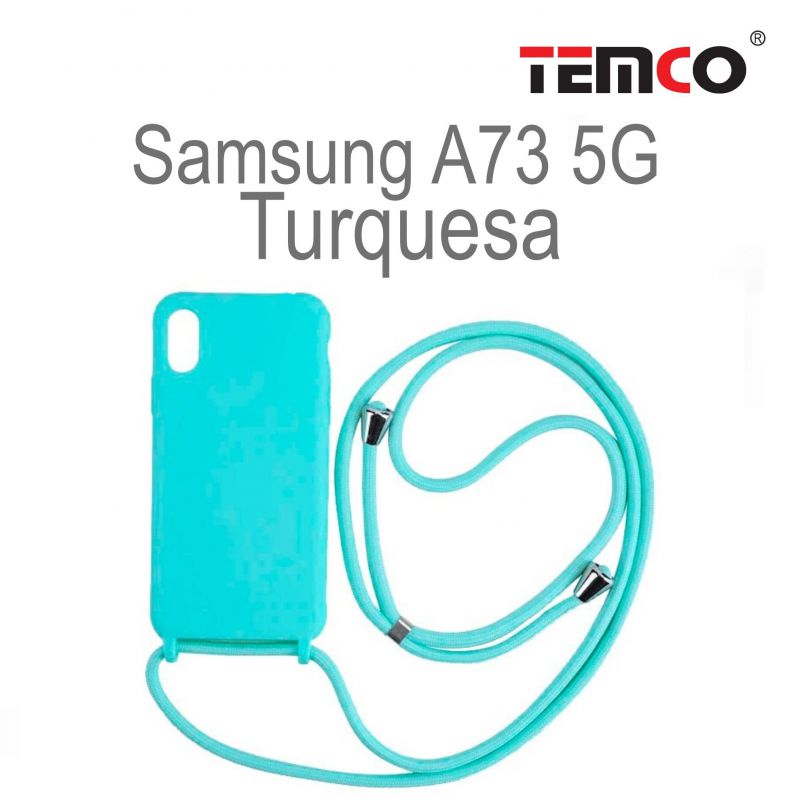 Funda Colgante Samsung A73 5G Turquesa