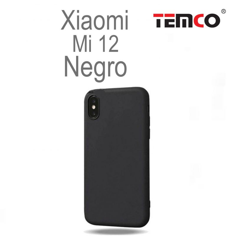 Funda Silicona Xiaomi Mi12  Negro