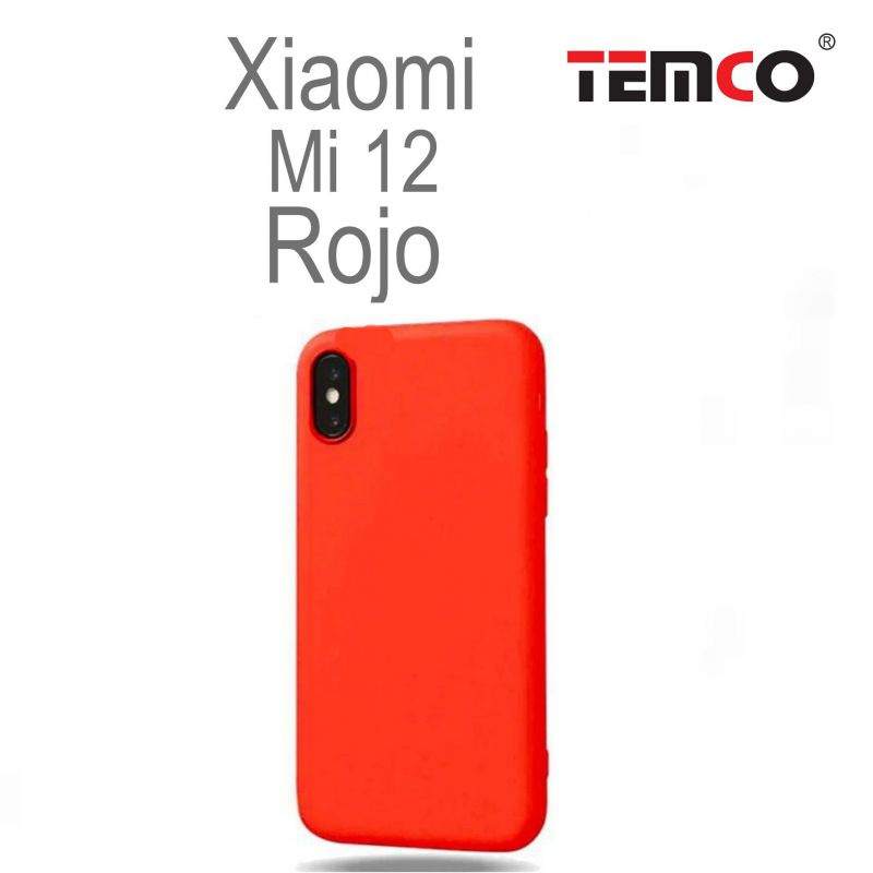 Funda Silicona Xiaomi Mi12  Rojo