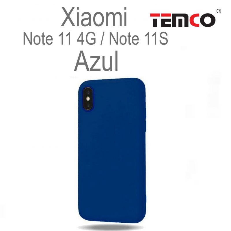 Funda Silicona Xiaomi Note11 4G/Note 11S Azul