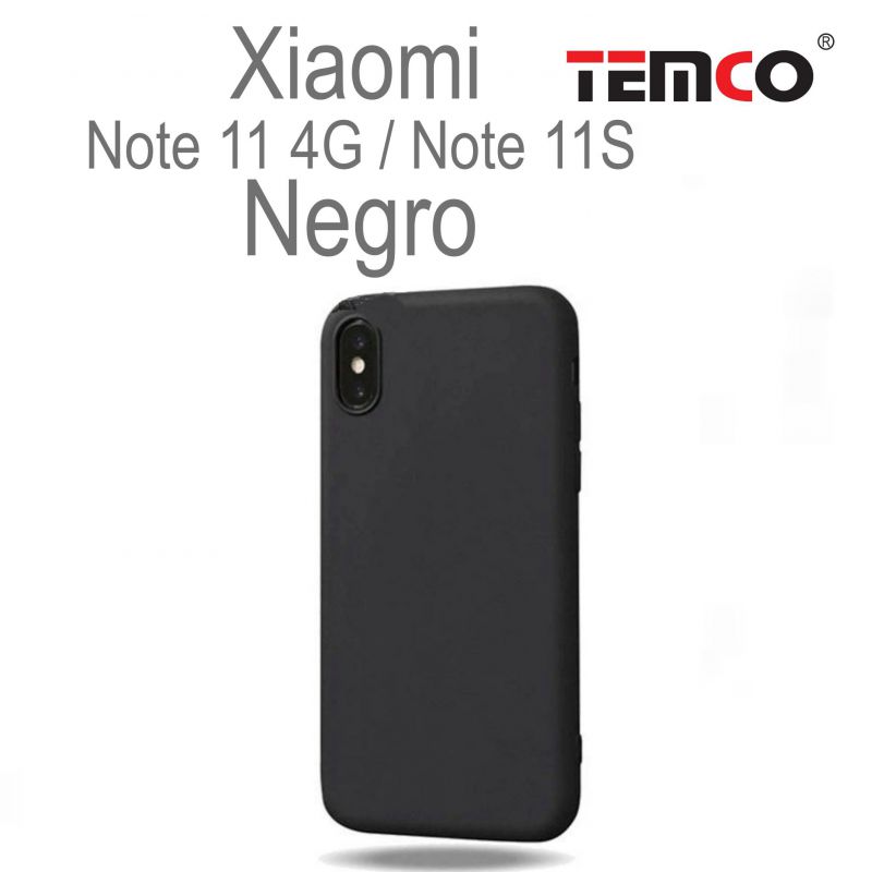 Funda Silicona Xiaomi Note11 4G/Note 11S Negro