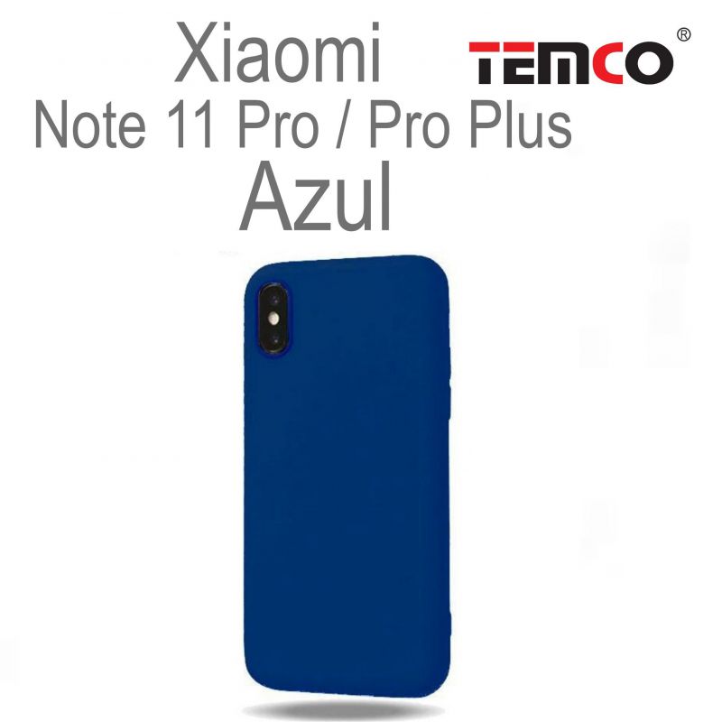 Funda Silicona Xiaomi Note11 Pro/Pro plus Azul