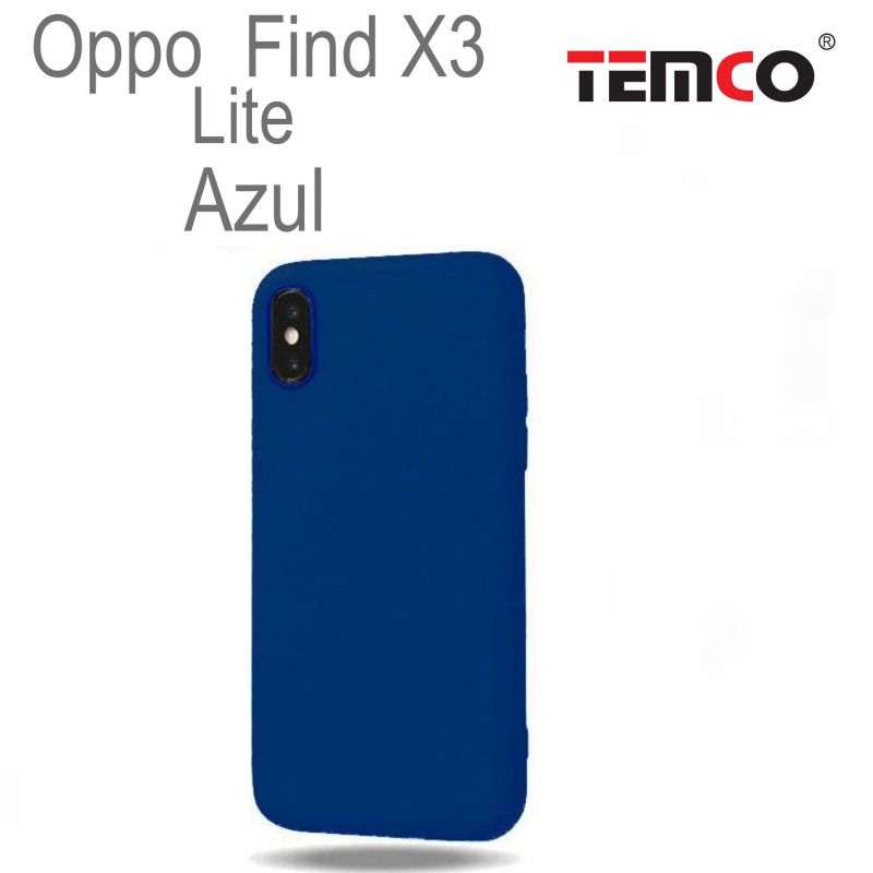 Funda Silicona Oppo Find X3 Lite Azul