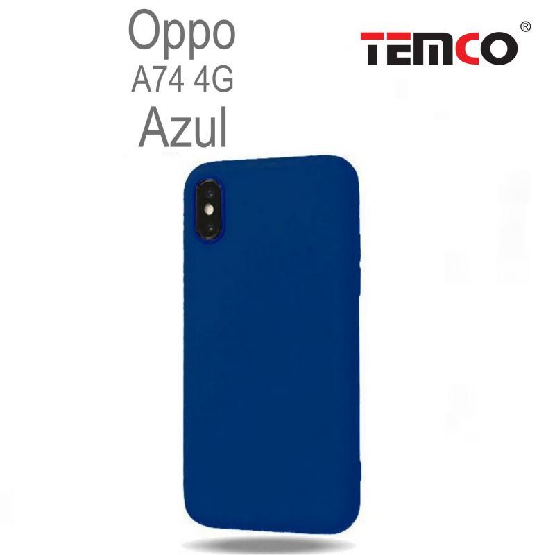 Funda Silicona Oppo A74 4G Azul
