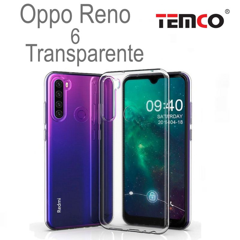 Funda Silicona Oppo Reno 6 Transparente