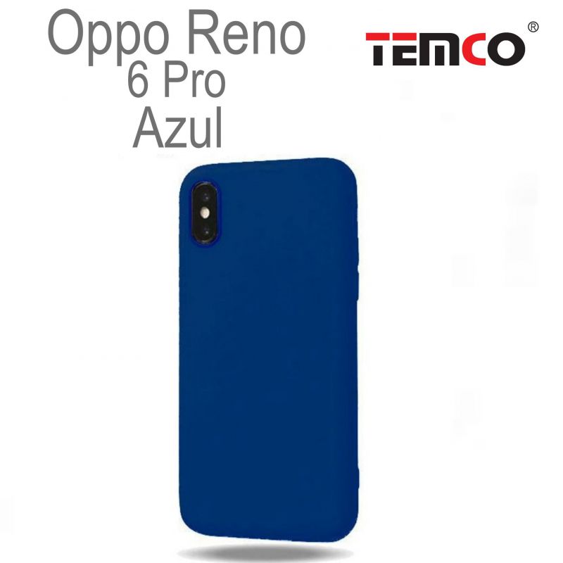 Funda Silicona Oppo Reno 6 Pro Azul