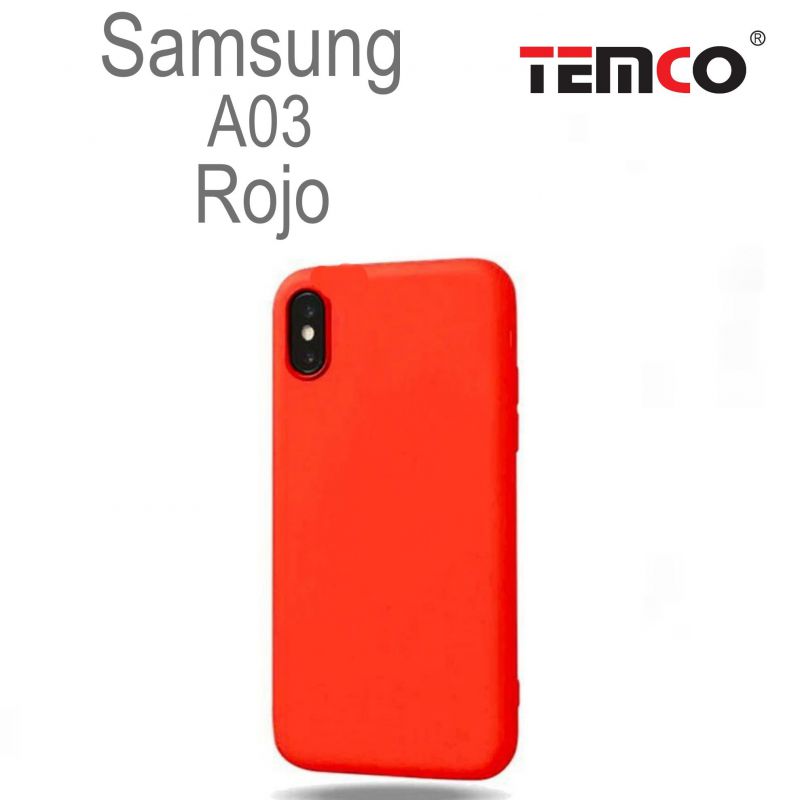Funda Silicona Samsung A03 Rojo