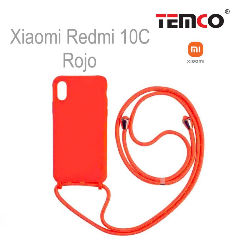 Funda Colgante Xiaomi Redmi C 10 Rojo