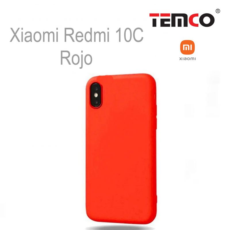 Funda Silicona Xiaomi Redmi 10c Rojo