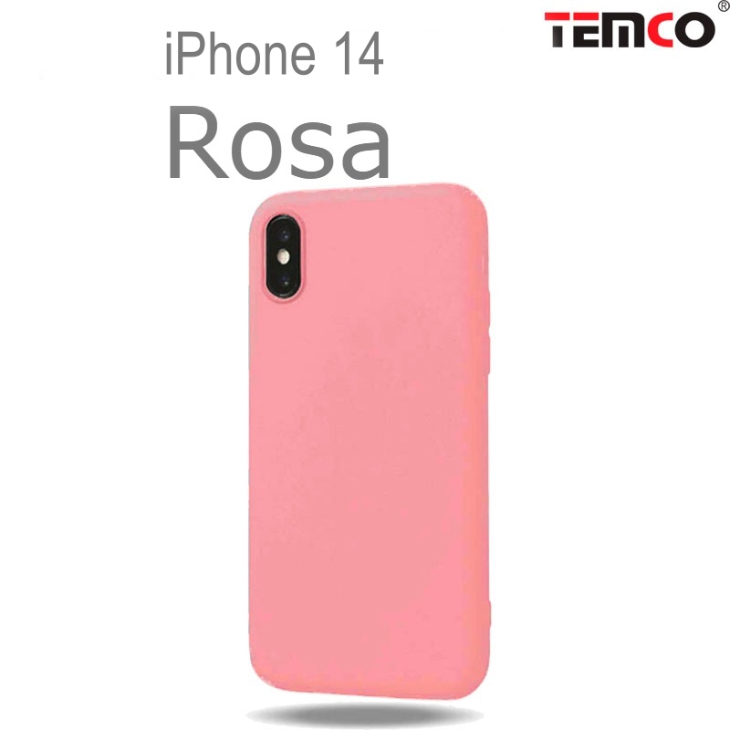 Funda Silicona iPhone 14 Rosa