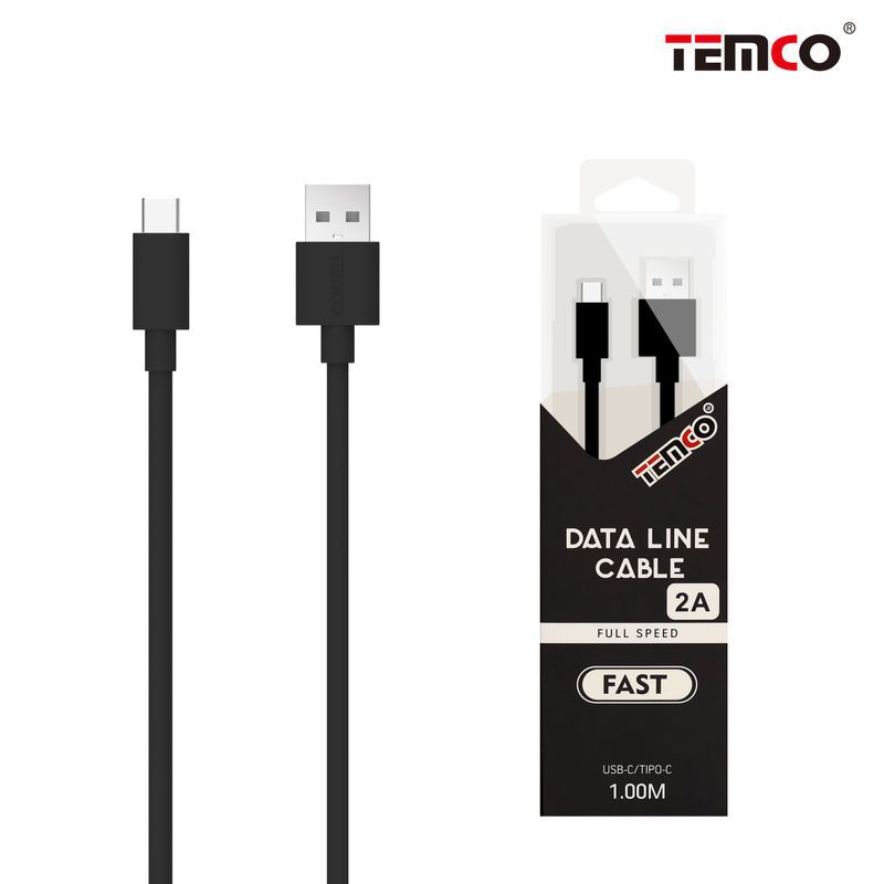 New Cable 5V 2A 1M Type C Black