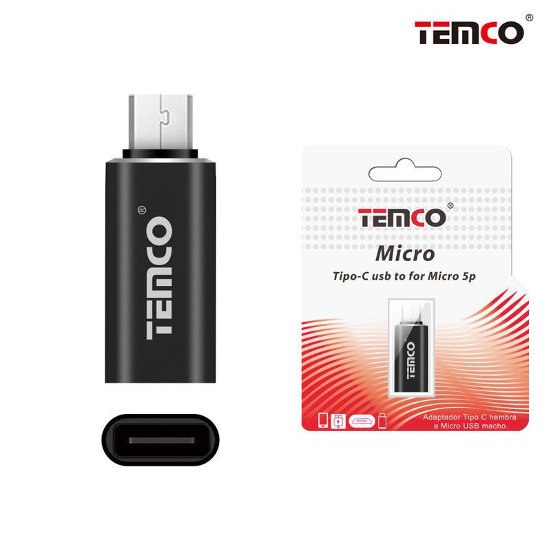 Adapter Type CH to Micro USB M Black